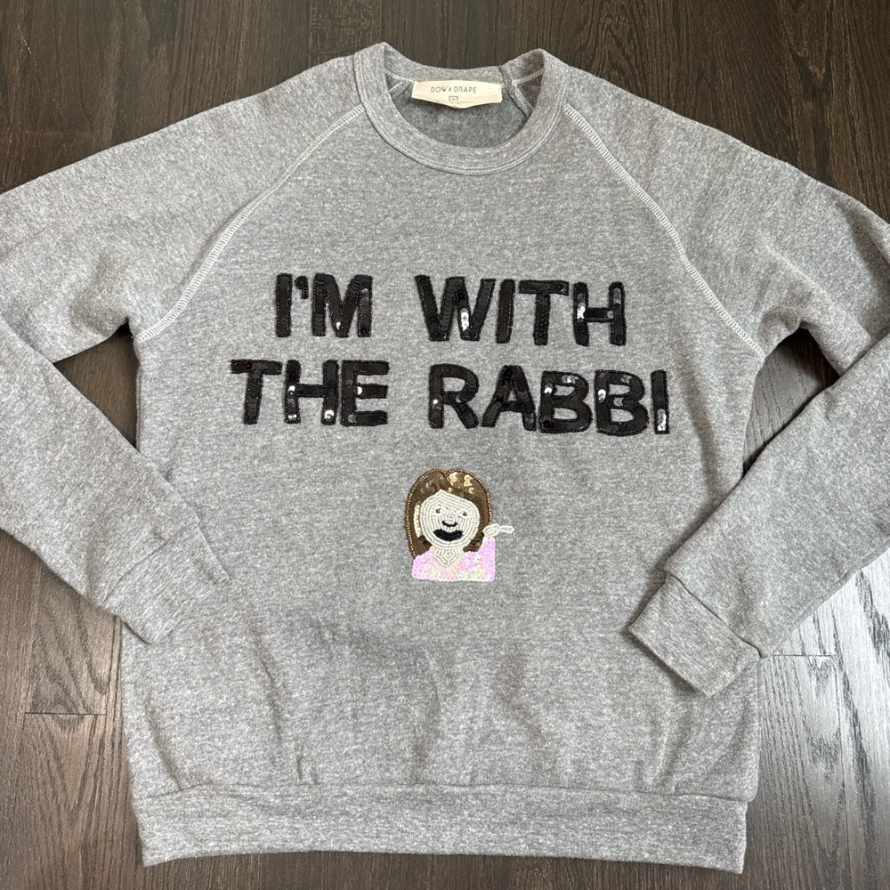 Bow & Drape Heather Gray Sweatshirt